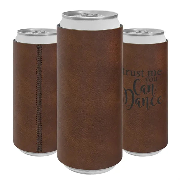 Slim Leatherette Beverage Holder