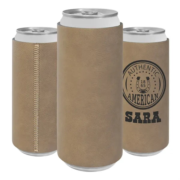 Slim Leatherette Beverage Holder