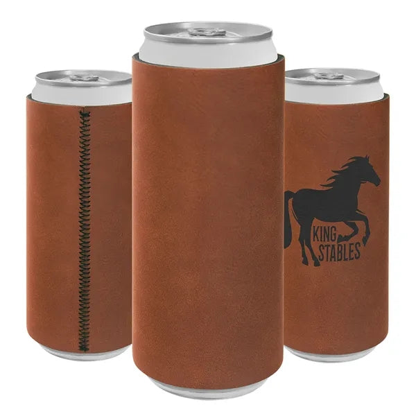 Slim Leatherette Beverage Holder