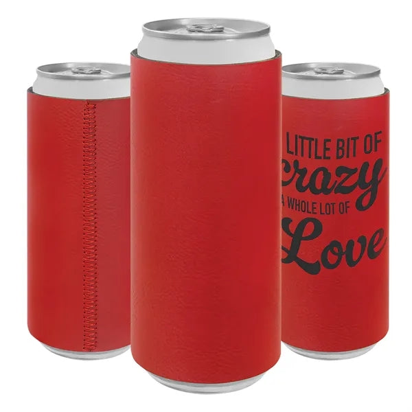 Slim Leatherette Beverage Holder