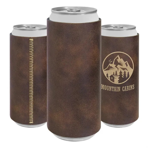 Slim Leatherette Beverage Holder