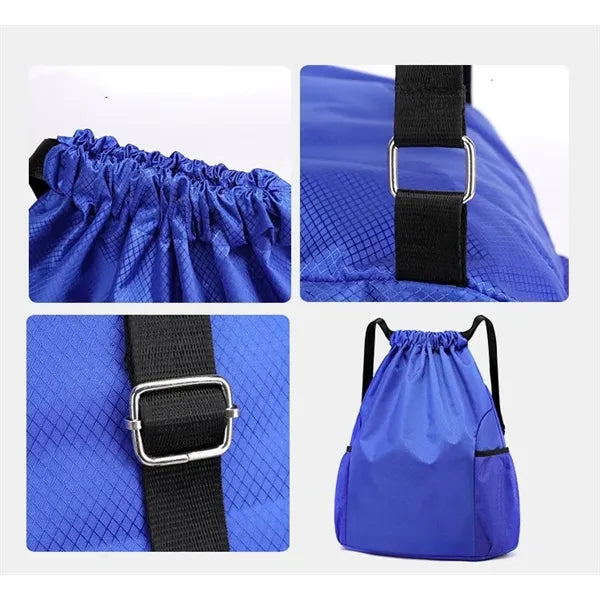 Oxford Cloth Drawstring Backpack