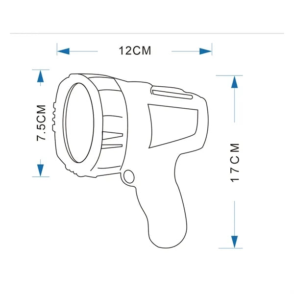Super Bright Rechargeable Spotlight,Handheld LED Flashlight