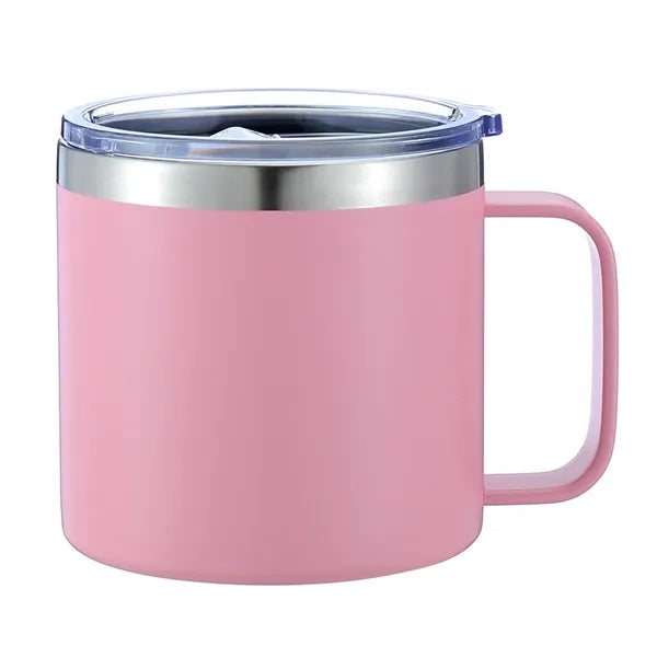 14oz Double-Wall Insulated Tumbler Mug With Handle