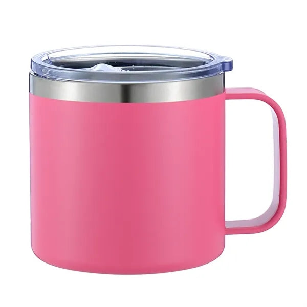 14oz Double-Wall Insulated Tumbler Mug With Handle