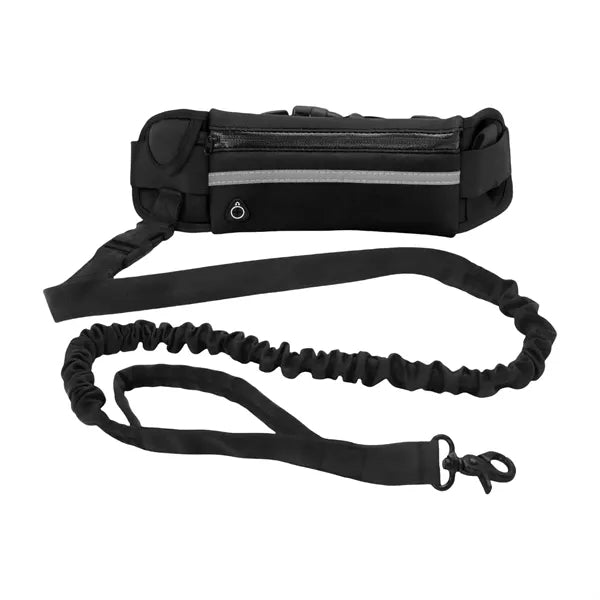 Nylon Hands Free Dog Leash with Pouch