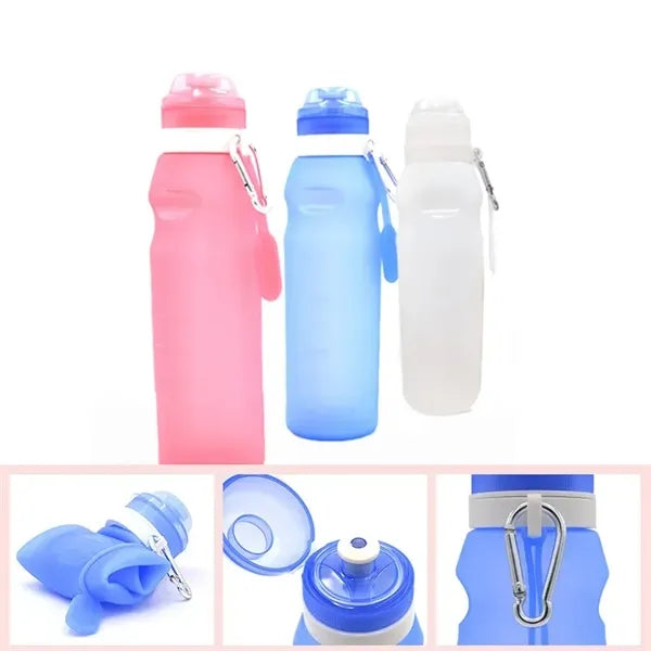 Foldable Silicone Water Cups for Outdoor Sports