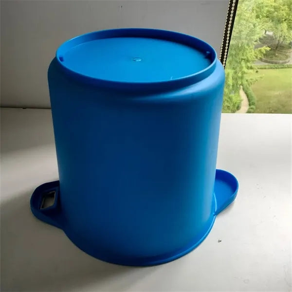 Double ear handle round plastic ice bucket for party or bar