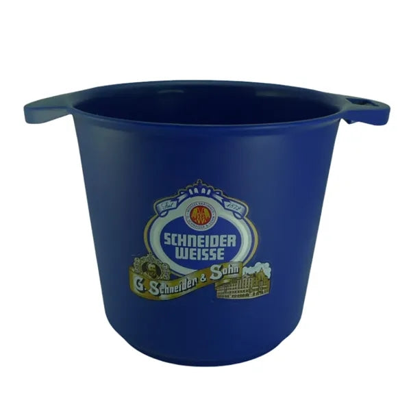 Double ear handle round plastic ice bucket for party or bar