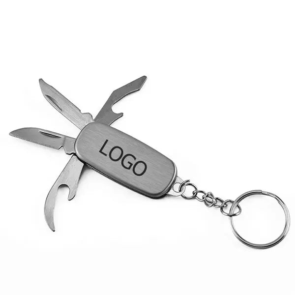 4-in-1 Stainless Steel Foldable Pocket Knives Keychain