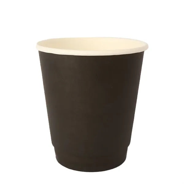 Disposable White Paper Coffee Cups Leakproof Portable