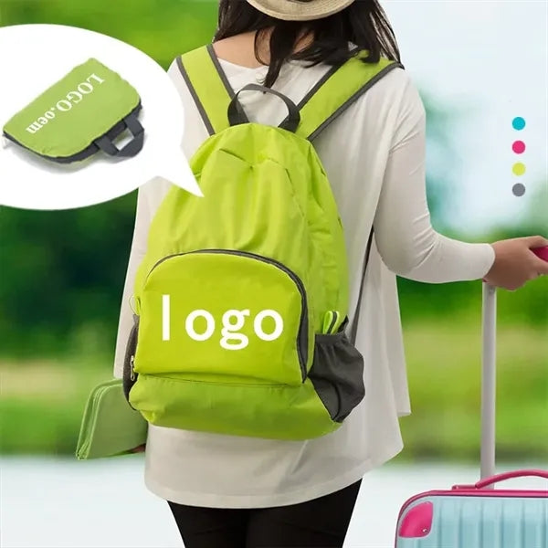 Foldable outdoor backpack travel bag
