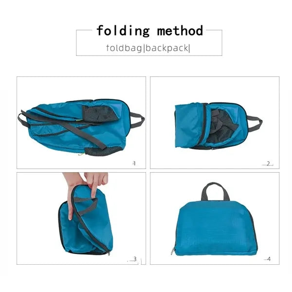 Foldable outdoor backpack travel bag