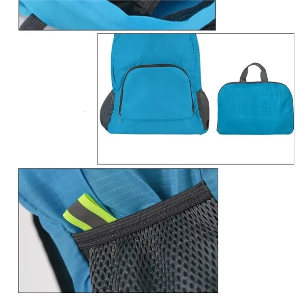 Foldable outdoor backpack travel bag