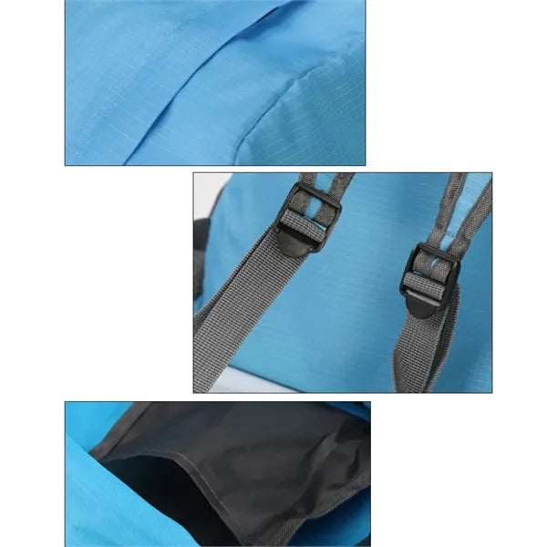 Foldable outdoor backpack travel bag