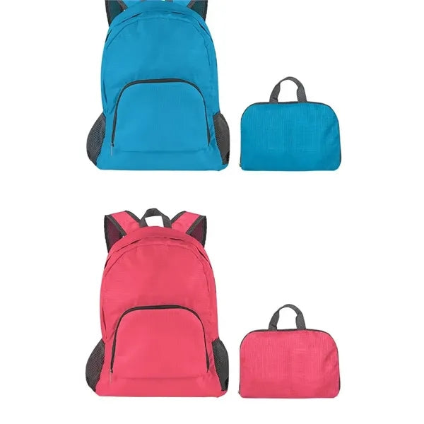 Foldable outdoor backpack travel bag
