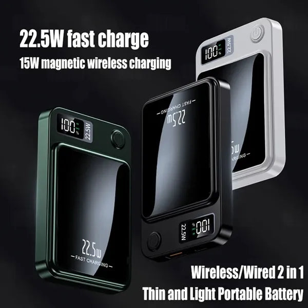 Fast Wireless Magnetic Charger 20000mAh Power Bank