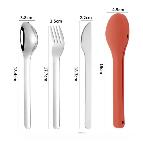Portable Stainless Steel Knivesforks Spoons with Box