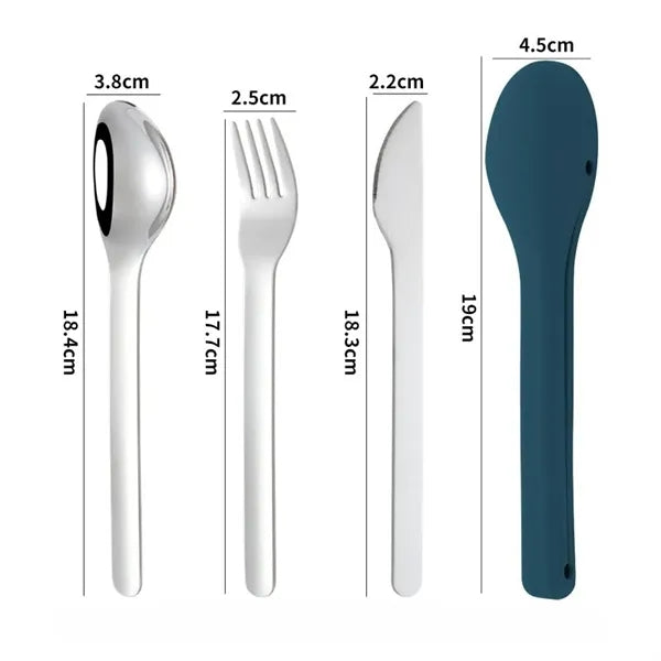 Portable Stainless Steel Knivesforks Spoons with Box