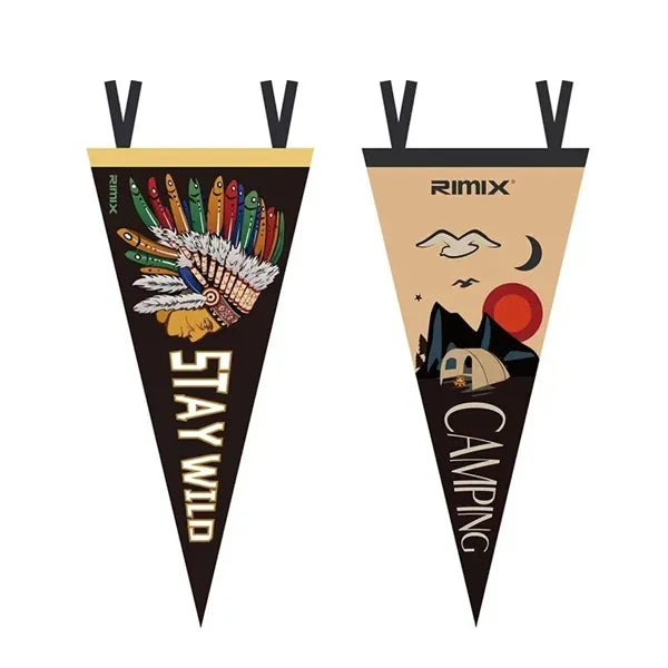 Full Color Felt Pennant Triangle Flags