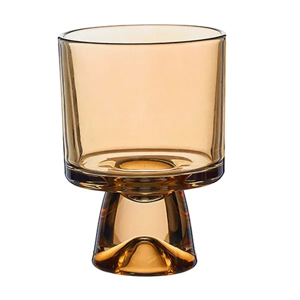 8 Oz Snow Mountain Bottom Glass