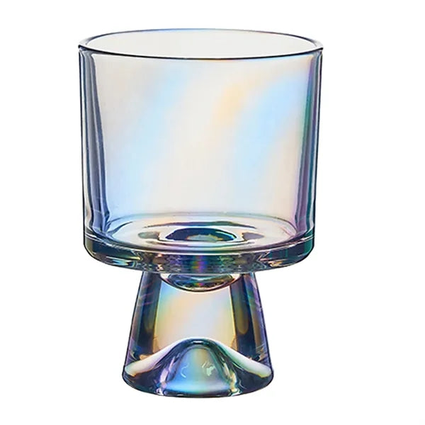 8 Oz Snow Mountain Bottom Glass