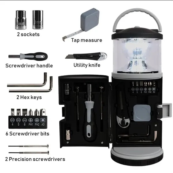 Camping Lamp with Screwdriver Set