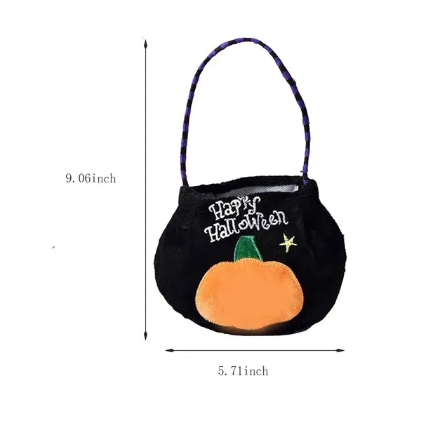 Large capacity portable cute halloween candy gift tote bag