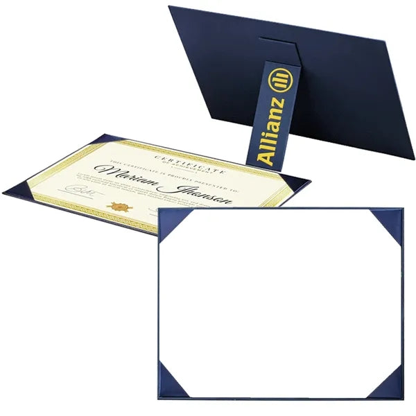 Desk Certificate Holder w/ Stand/Vinyl Film