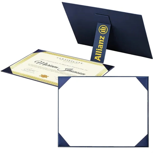 Desk Certificate Holder w/ Stand/Vinyl Film