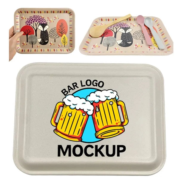 Multi-color Print Biodegradable Food Tray