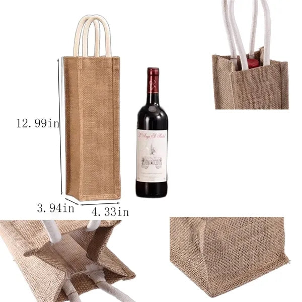 Fine Linen Wine Gift Bag