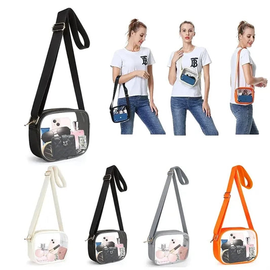 PVC Clear Crossbody Bag Stadium Approved