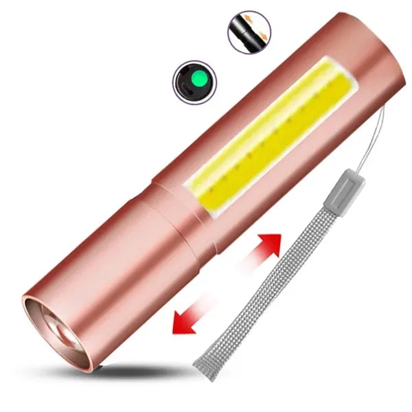 Portable Cob Side Light Mini Gift Flashlight