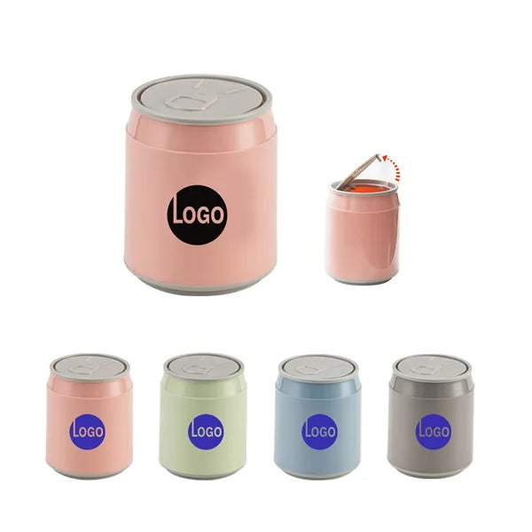 1.8L Can Shape Plastic Mini Desktop Trash Bin