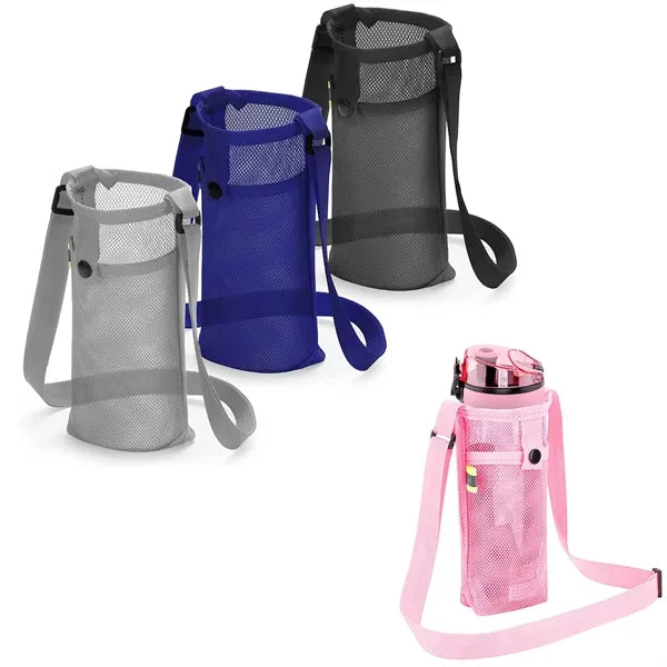 Outdoor crossbody water bottle holder