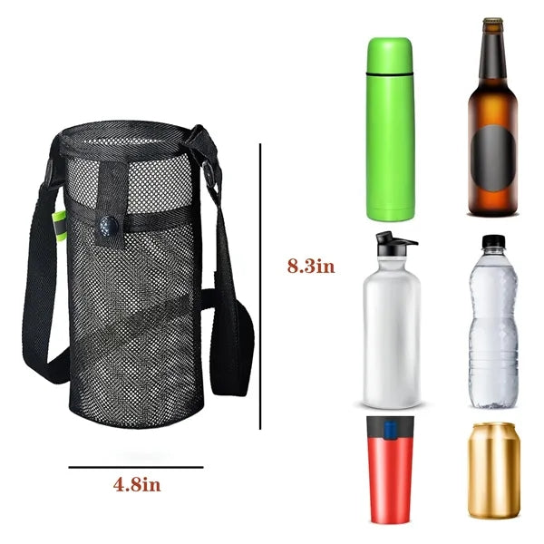 Outdoor crossbody water bottle holder