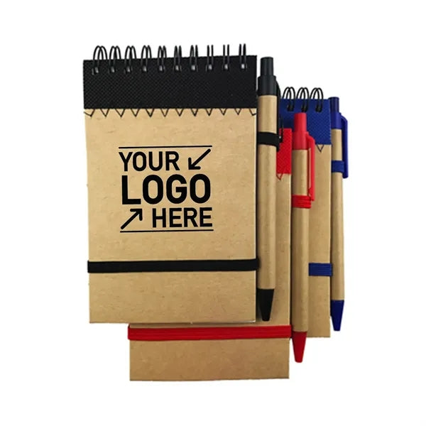 Recycled Paper Pad with Pen