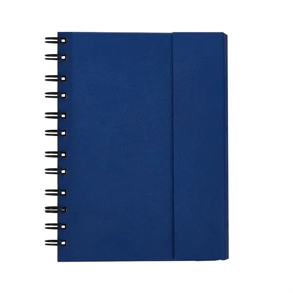 Lined Spiral Paper Notebook With Sticky Notes