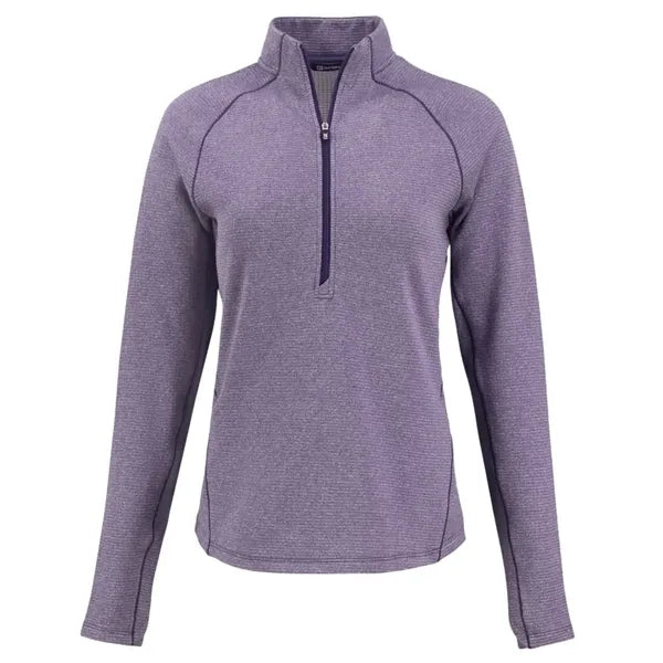 Cutter & Buck Peshastin Recycled GridFleece Womens Half Z...