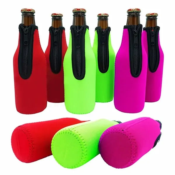 Neoprene beer bottle holder cooler