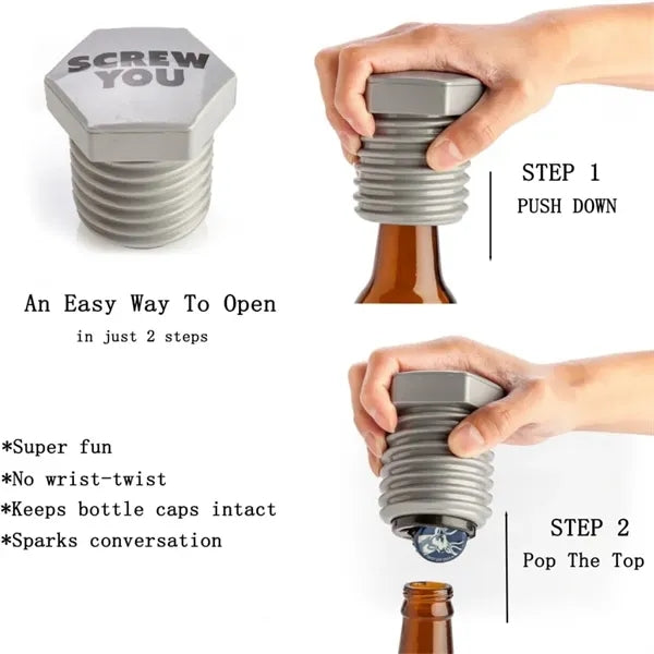 Novel Screw Shape Bottle Opener