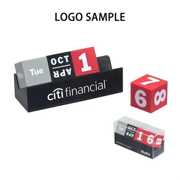 Cubes Perpetual Desk Calendar