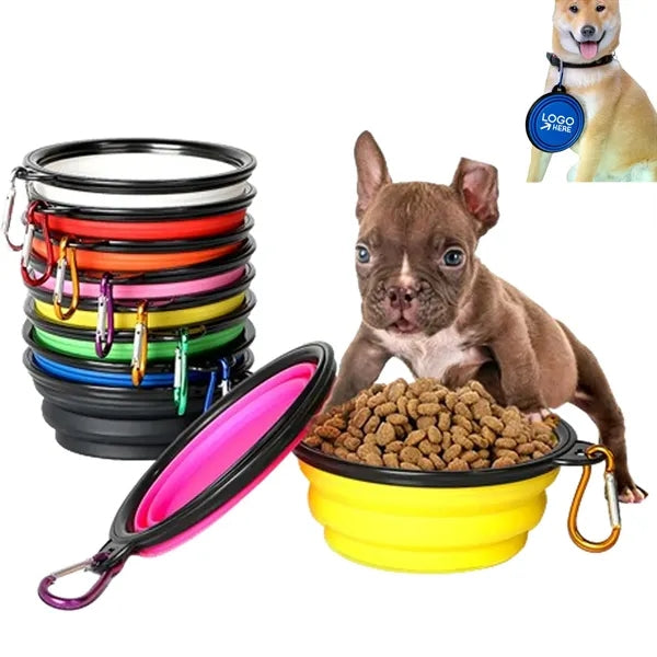 Pet Silicone Feeding Dish With Hook