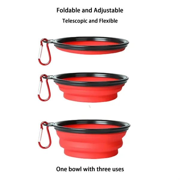 Pet Silicone Feeding Dish With Hook
