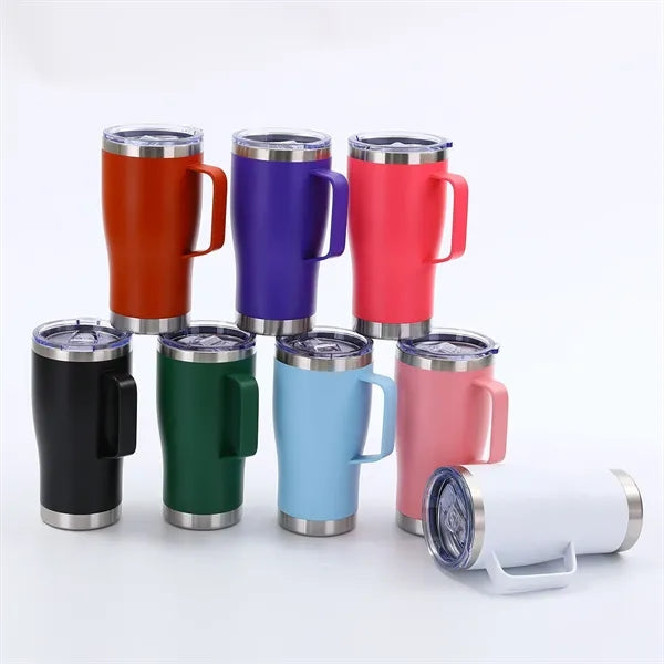 20 Oz Stylish Insulated Travel Mug With Handle