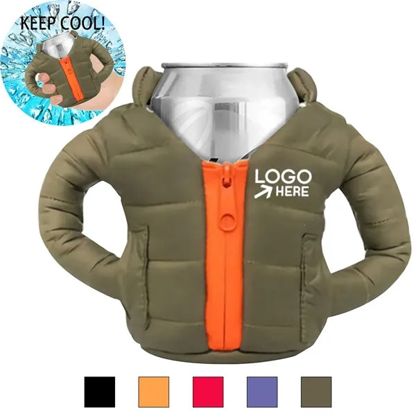 Mini Jacket Can Cooler - Insulated Sleeve