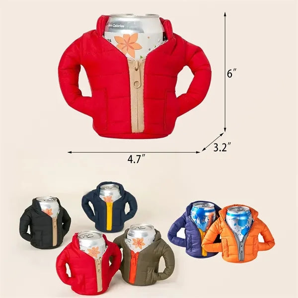 Mini Jacket Can Cooler - Insulated Sleeve