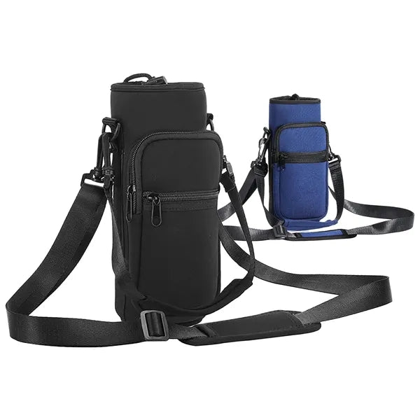 32Oz Water Bottle Carrier Bag with Adjustable Shoulder Strap