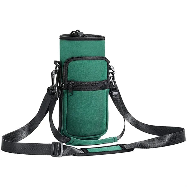 32Oz Water Bottle Carrier Bag with Adjustable Shoulder Strap